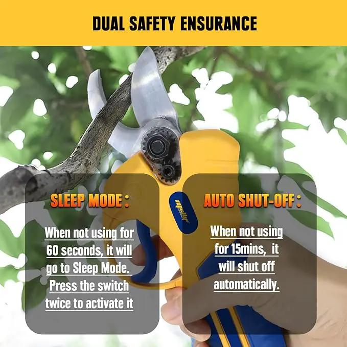 Mellif Electric Pruning Shears Compatible With DeWalt 20V Max Battery (Tool Only), Cordless Garden Pruner w/ 2,6000RPM Brushless Motor, Imported Steel Blades-25mm(0.98 Inch) Cutting Diameter by GreenHaven Gardens