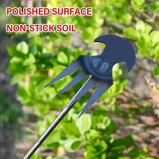 Weeding Artifact Uprooting Garden Weeding Tool, Upgraded Weed Removal Tool, Stainless Steel/Manganese Steel Weed Puller Manual Weeders for Home Gardening Yard Farmland (11 Teeth-Weed Tool) by GreenHaven Gardens