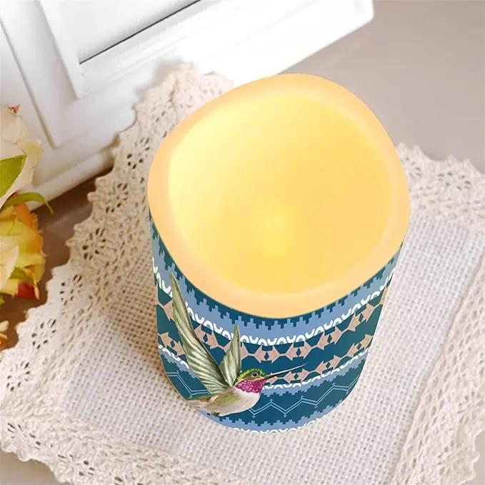 Ystardream Hummingbird Boho Flameless Candles Flicker Spring Summer Theme Decorative Decor for Wedding Date Proposal Easter Dinner Table Home Mother's Day Gift by GreenHaven Gardens