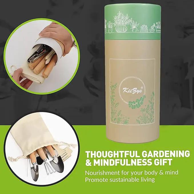 Indoor Garden Tools for Gardening - KiiZYS 12-Piece Small Garden Tools Set - Indoor Gardening Gifts for Women - Mini Hand Tools House Plant Tool by GreenHaven Gardens