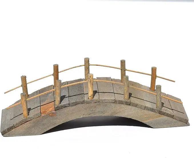 Wooden Bridge for Miniature Garden, Fairy Garden by GreenHaven Gardens