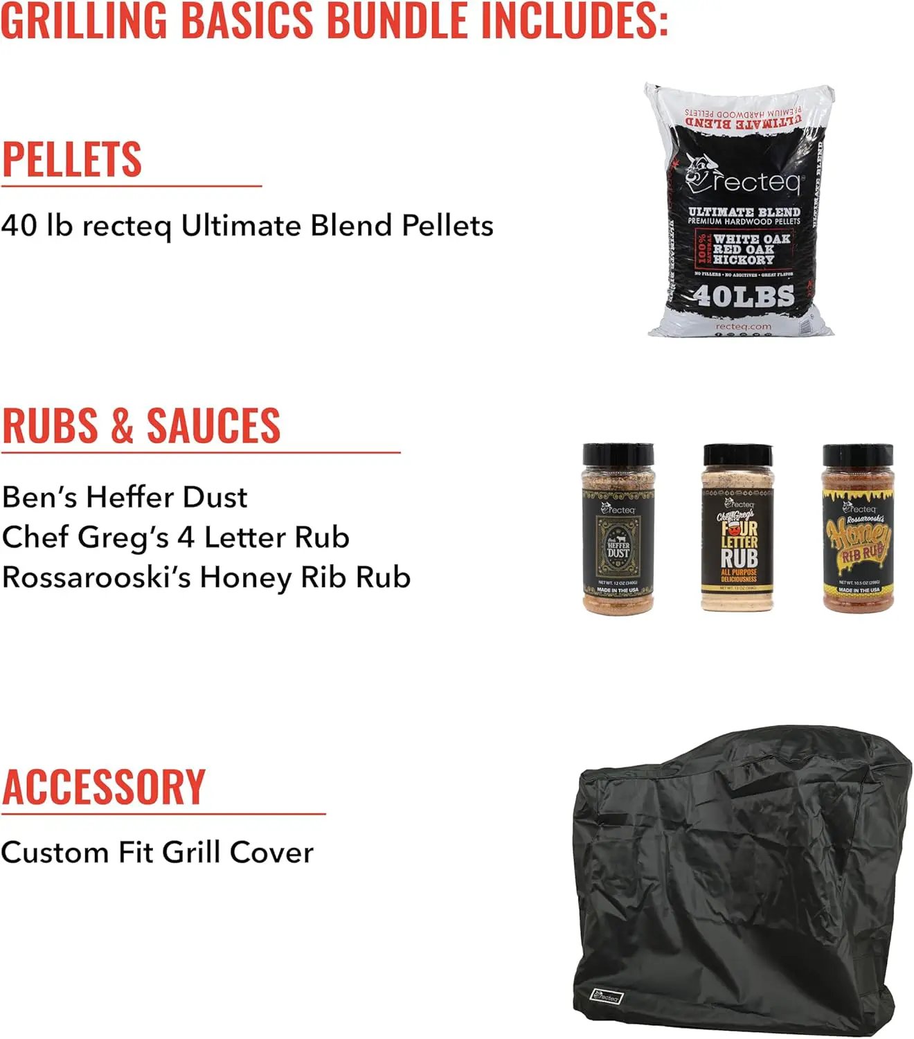recteq Pellet Grill RT-B380X Bullseye Deluxe + Grilling Basics Bundle, WiFi Enabled Electric Pellet Smoker Grill, Wood Pellets, BBQ Outdoor, Smoke, Sear, and More by GreenHaven Gardens