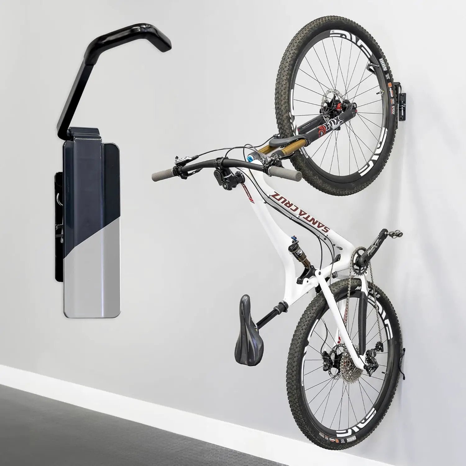 StoreYourBoard Bike Swivel Rack – Wall Mounted Garage Bike Storage, Vertical Hanger with 120° Swing Design & Stopper, Space-Saving Indoor Wall Mount – Fits Kids Bikes, BMX & More by GreenHaven Gardens