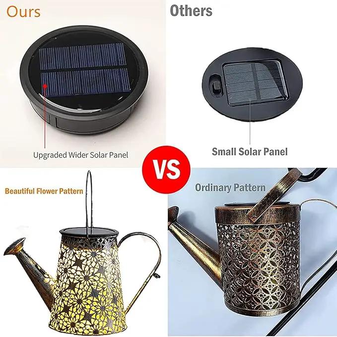 Solar Watering Can Lights,Large Retro Metal Hanging Solar Lights Outdoor Waterproof, Gardening Mother's Day Gifts for Mom Grandma Women Birthday, Garden Decor Yard Light Outside for Porch Patio by GreenHaven Gardens