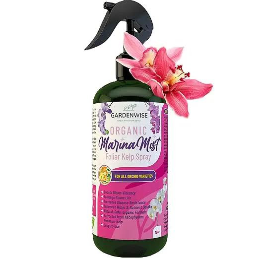 Marina Mist Orchid Fertilizer for Blooming - Orchid Plant Food Mist - Liquid Seaweed Extract for Plants - Orchid Care - Abono para Orquideas (16 oz) by GreenHaven Gardens