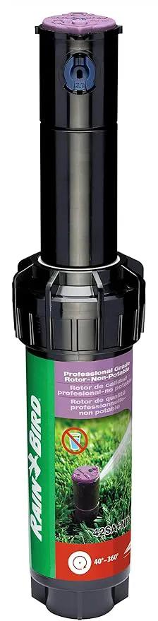 Rain Bird CP5000NP Purple Top Non-Potable Water Simple Adjust Gear Drive Rotor, Adjustable 40° - 360° Pattern, 26' - 38' Spray Distance by GreenHaven Gardens