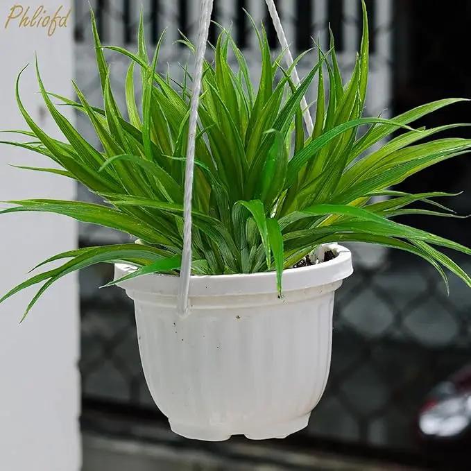 32 Pcs Artificial Grass Fake Plants 17.3in Outdoor Plants UV Resistant Faux Greenery Stems Fake Grass for Home Window Garden Office Patio Pathway Front Porch Halloween Décor Green by GreenHaven Gardens