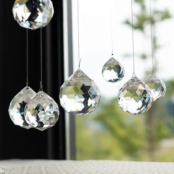 40mm 10Pack Crystal Ball Prism 1.57 Inch Decorative Ball for Chandelier Window Suncatcher Rainbow Maker by GreenHaven Gardens