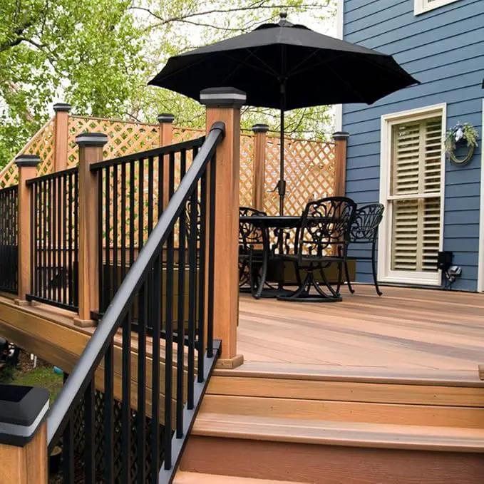 Sumaote Solar Post Lights 160LM 52 LED - 6x6 Posts Solar Light Outdoor Fence Deck Post Cap Lights fit 4x4 5x5 6x6 Wood Posts, IP65 Waterproof for Garden Porch Patio, 6000K White Lighting, 2 Pack by GreenHaven Gardens