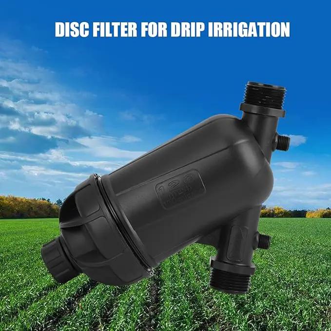 ciciglow Screen Irrigation Filter, 120 Mesh 130 Micron Level Disc Filter Garden Irrigation with Hose Threads for Garden Lawn Watering by GreenHaven Gardens