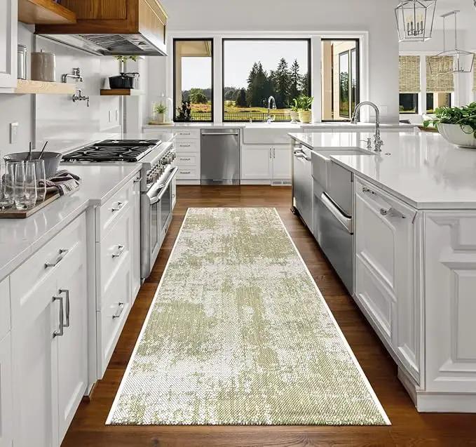 Keen Home Design Terrace Outdoor Runner Rug - 2x10 Washable Indoor/Outdoor Rug for Patio, Kitchen, Balcony, Beach, Garden, Deck and Porch, Size: 2'2"x9'11" by GreenHaven Gardens