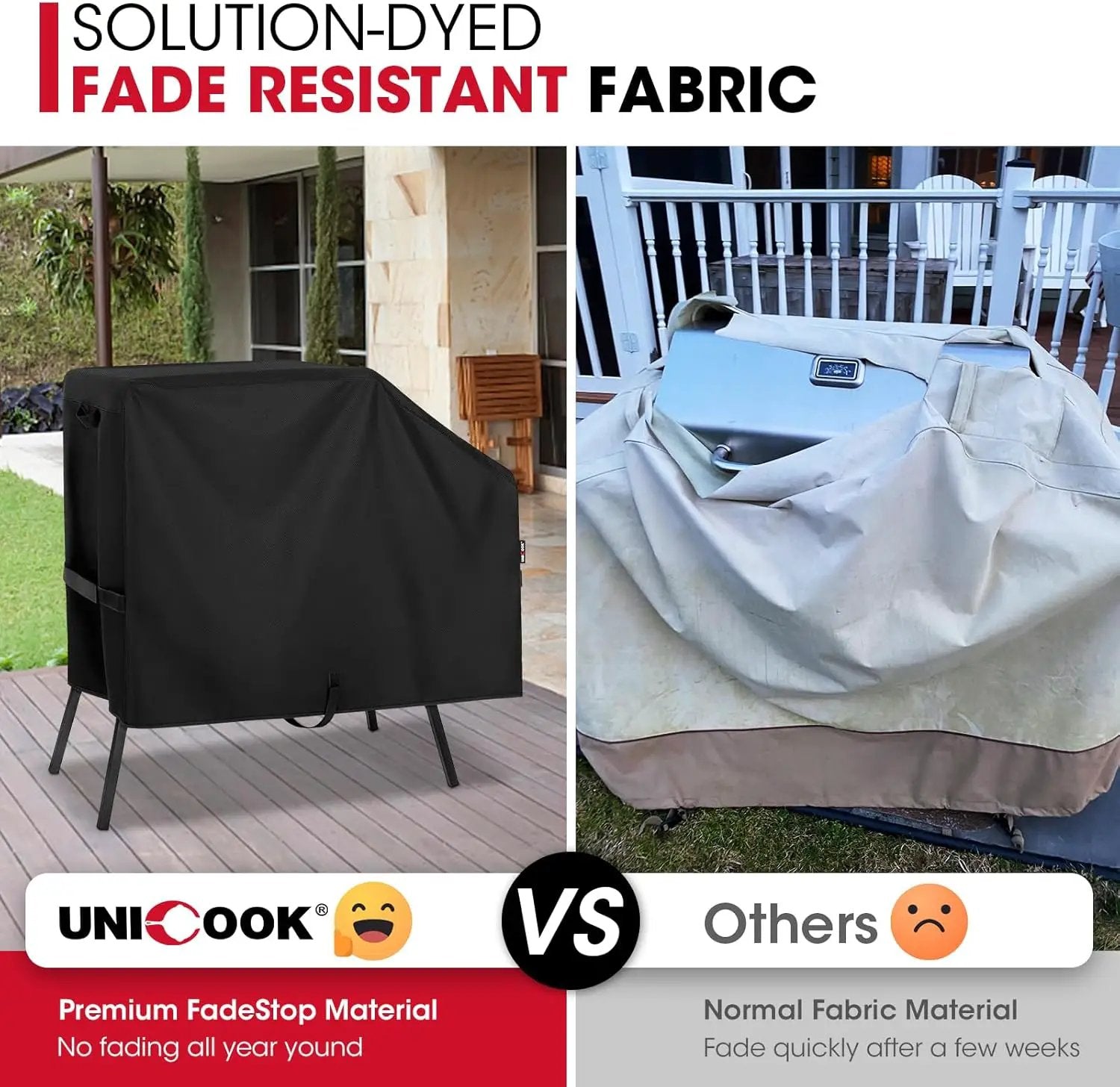 Unicook Griddle Cover for Blackstone 22 Inch and 17 Inch Griddle with Hood and Stand, Heavy Duty Waterproof Outdoor BBQ Grill Cover with Sealed Seam, Black by GreenHaven Gardens