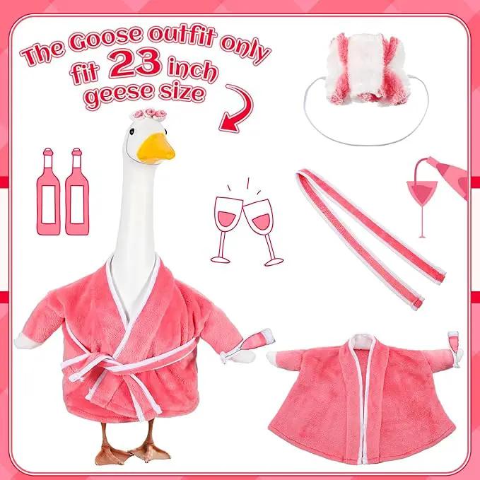 Old Lady Goose Outfits for 23'' High Cement or Plastic Porch Lawn Clothes for Yard(Lady Goose) by GreenHaven Gardens