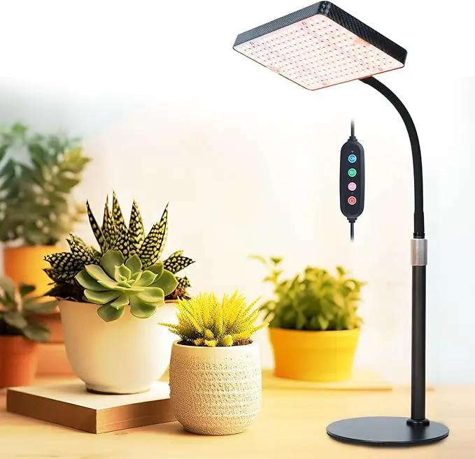 FECiDA Grow Lights for Indoor Plants Full Spectrum, Desk Grow Light, 4/8/12 Hr Timer Table Top Houseplants Grow Lamp, 208PCS LEDs, 2000 Lumen, Bright Enough, 16"-24" Height Adjustable by GreenHaven Gardens