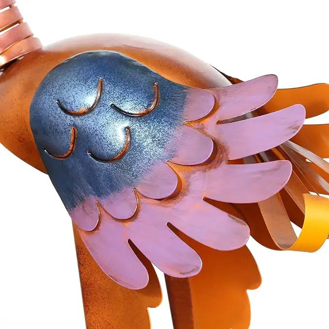 Tooarts Metal Garden Bird Statue Standing Animal Backyard Ornaments Outdoor Sculpture for Lawn Patio Art Decoration by GreenHaven Gardens
