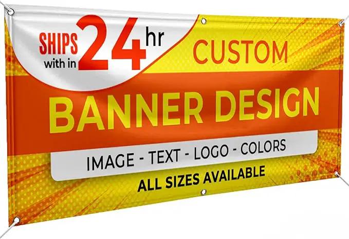 Personalized Passion Vinyl Banner 8' x 12' - Customized Banner for Business, Graduation, Birthday Parties - Indoor/Outdoor Use - Full Color 13oz Vinyl Custom Signs with HD Printed Text, Photos by GreenHaven Gardens
