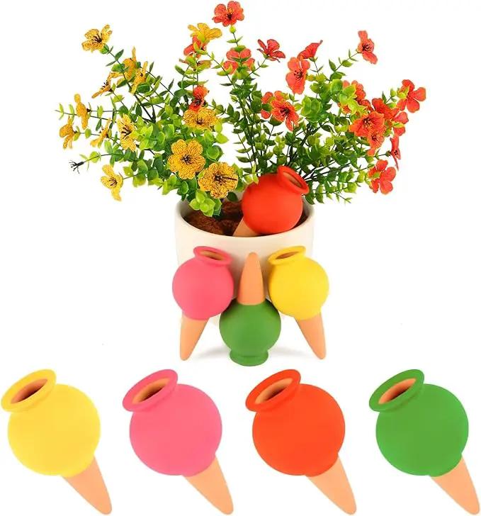8Pcs Terracotta Plant Watering,Self Watering Spikes Self Watering Planter Insert,Ceramic Automatic Watering Water Seepage Device Suitable for Garden Decoration Plant Accessories by GreenHaven Gardens