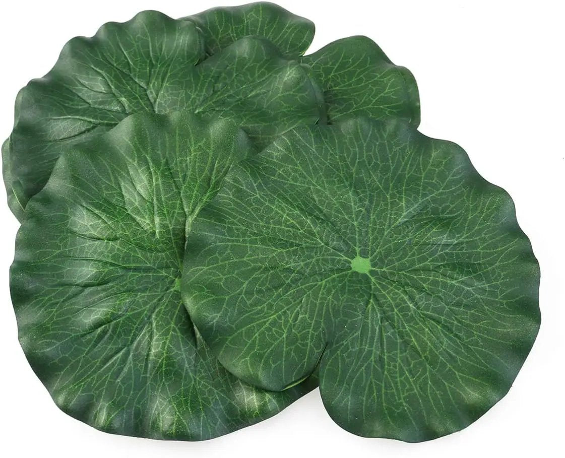 Garneck 10pcs Pool Lotus Leaves Artificial Floating Foam Lotus Leaves Lily Pads Fake Foliage Decoration for Pond Pool Aquarium Fish Artificial Leaf Tank Foam by GreenHaven Gardens