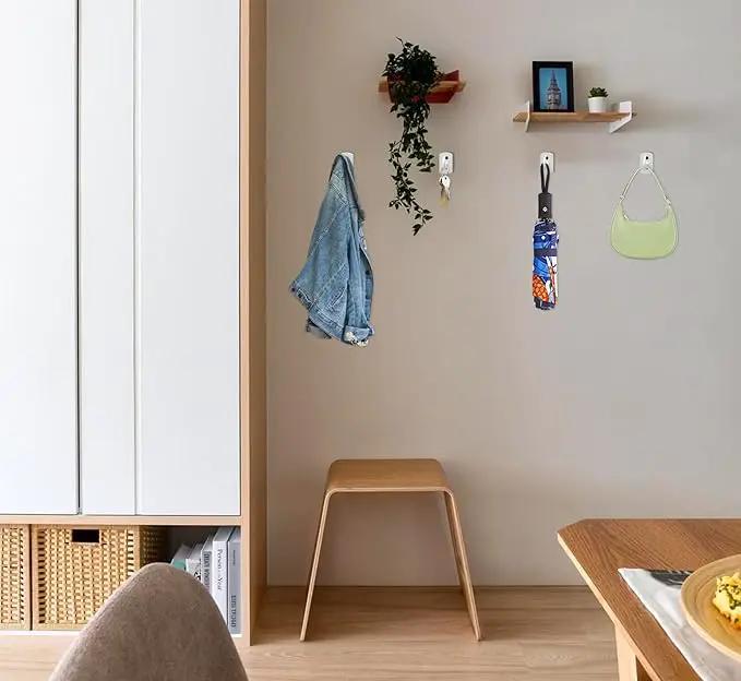 Ceiling Hooks for Hanging Plants 8P 2.5inches White by GreenHaven Gardens