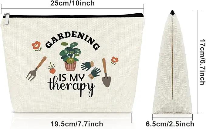 Gardening Gifts for Women Unique Makeup Bag Mom Birthday Gifts Gardener Cosmetic Bag Gardening Is My Therapy Funny Plant Lady Gifts Nature Lovers Gift Ideas Mothers Day Christmas Gifts by GreenHaven Gardens