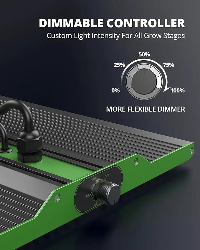 VIPARSPECTRA Upgraded P4000 Led Grow Lights for Indoor Plants Dimmable Full Spectrum Commercial Grow Lamp for Seedlings Veg/Bloom in 5x3 Grow Tents Greenhouses by GreenHaven Gardens