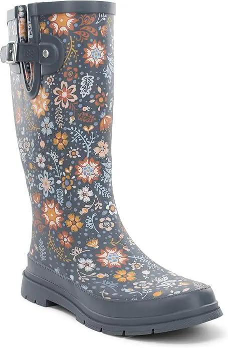 Western Chief Women's Tall Waterproof Rain Boot Outdoor Garden Shoes by GreenHaven Gardens