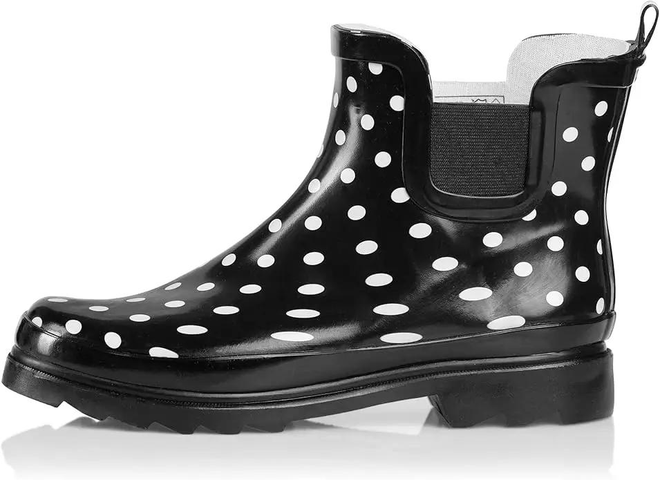 NORTY - Womens Ankle Rain Boots - Ladies Waterproof Winter Spring Garden Boot runs ½ size large by GreenHaven Gardens