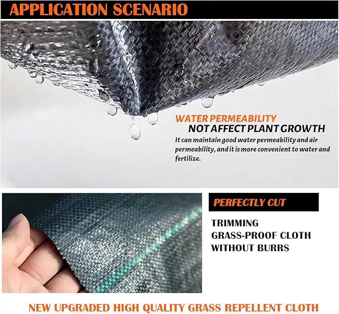 3Size Weed Barrier Landscape Fabric Heavy Duty Woven Ground Cover Weed Cloth Geotextile Fabric Driveway Fabric (3x100FT) by GreenHaven Gardens