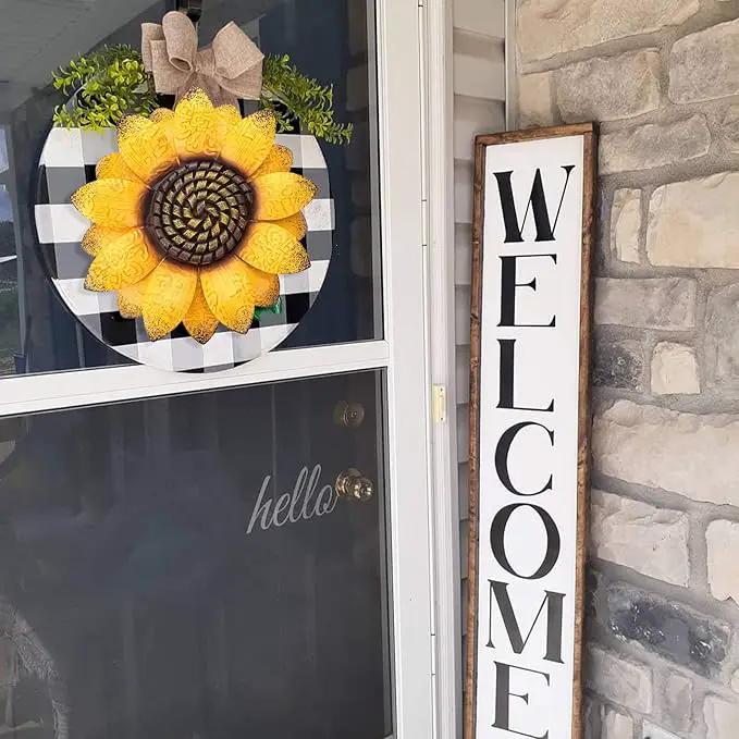EASICUTI Sunflower Metal Flowers Wall Decor Metal Wall Art Decorations Hanging for Indoor Outdoor Home Bathroom Kitchen Dining Room Bedroom Living Room Or Wall Sculptures 12 Inch by GreenHaven Gardens