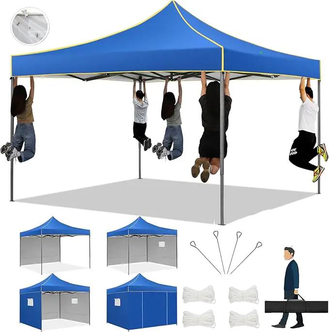 COBIZI 10x10 Heavy Duty Pop up Canopy with 4 Removable Sidewalls, Canopy Tent with Portable Bag, Ez Pop up Tent Commercial Gazebo Waterproof Sunshade for All Weather Party Camp Stall Patio by GreenHaven Gardens