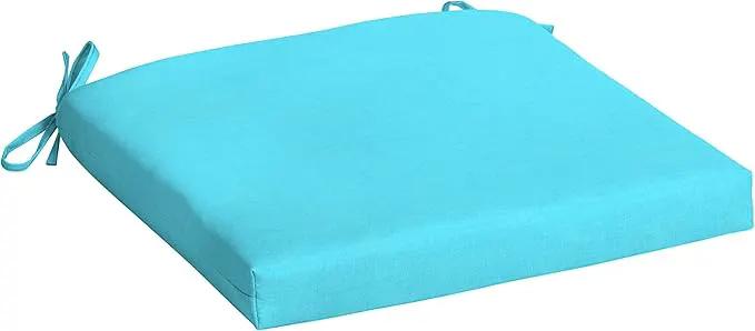 Arden Indoor/Outdoor Seat or Rocking Chair Cushion, 19 x 18, Water Repellent, Rain Proof, Fade Resistant Cushion for Rocking or Dining Chairs Pool Blue Leala by GreenHaven Gardens