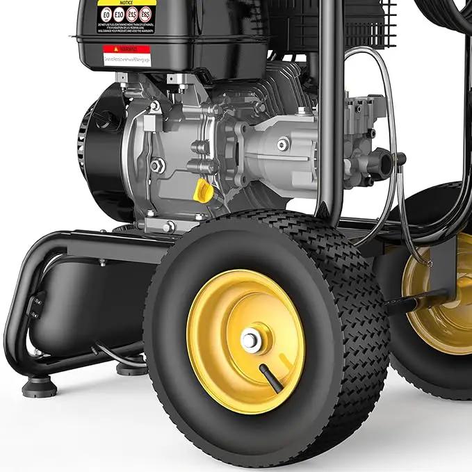 BLUBERY 3500 PSI Gas Pressure Washer, 2.6 GPM Heavy Duty High Power Washer, 30Ft Pressure Hose&Soap Tank,5 Pressure Nozzles,Black by GreenHaven Gardens