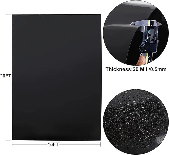 15 x 20 FT Pond Liner, 20 Mil Fish Pond HDPE Liner, Pond Liners for Outdoor Ponds, Koi Ponds, Garden Fountain, Waterfall by GreenHaven Gardens