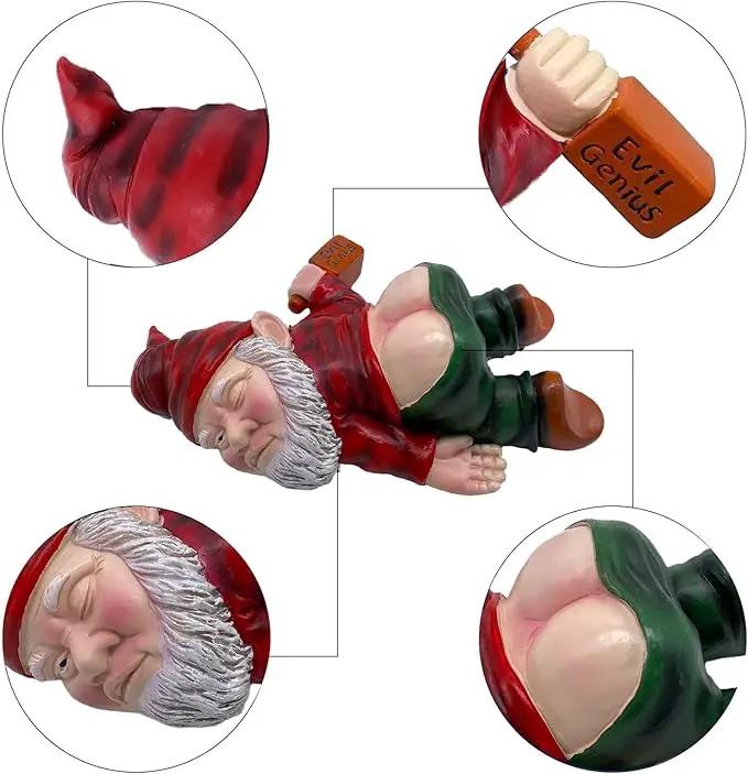 MINICAR Drunken Gnomes Lying On The Ground, Funny Dwarf Sculptures Yard Lawn Decorations, Gag Gifts Home Office Garden Decor by GreenHaven Gardens