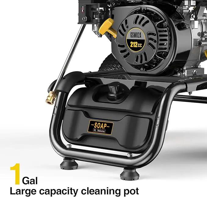 Heavy-Duty Gas Pressure Washer, 3500Psi at 2.6Gpm Power Washer,Portable, 30feet Pressure Hose,Industrial Style,Axial Cam Pump, for Siding, Driveway, House, Car, RV, Paint Preparation etc by GreenHaven Gardens