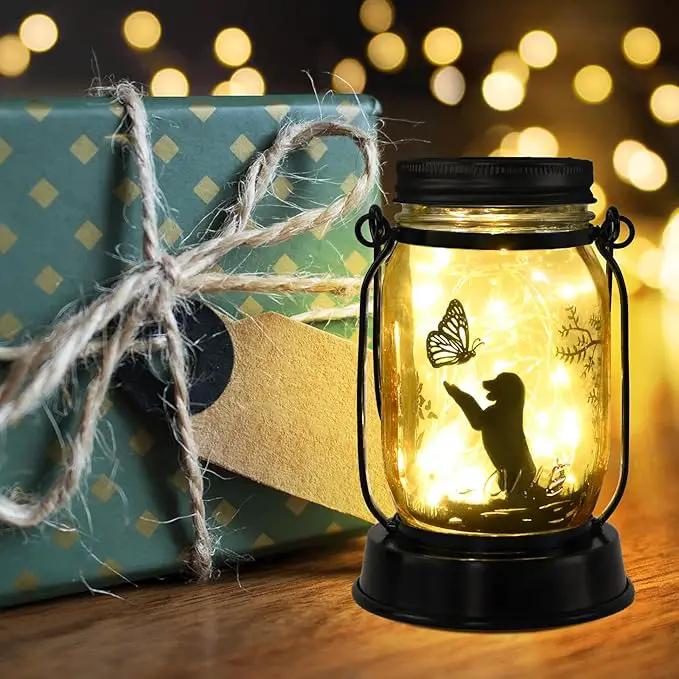 Kyoryuger Dog Solar Lanterns Retriever Dog Solar Lights Golden Retriever Gifts for Women Men Dog Lovers Gifts Decorative Hanging Dog Lanterns with Stake for Yard Lawn Garden Decor Outdoor Dog Light by GreenHaven Gardens
