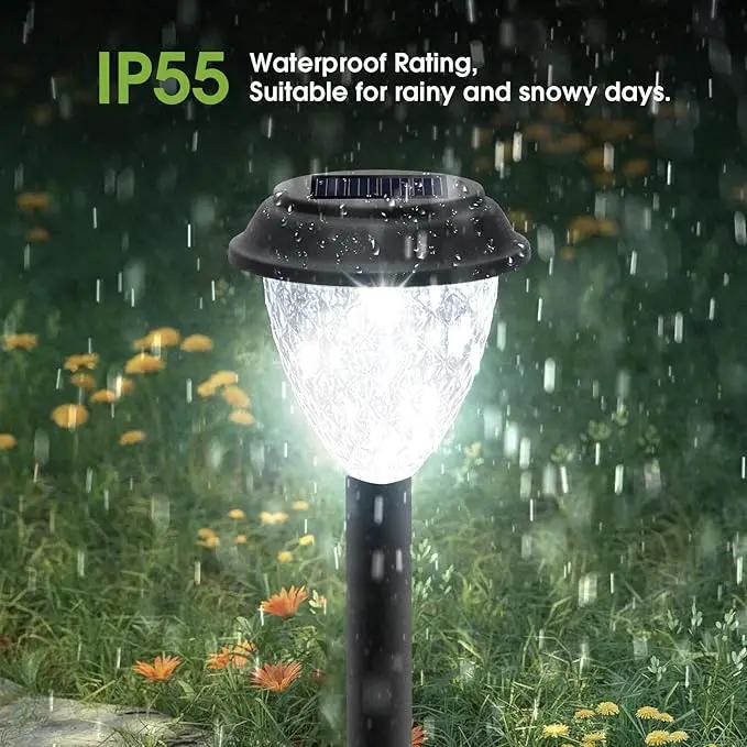 GOODFOEVER Solar Pathway Lights Outdoor, 10 Pack Solar Lights Outdoor Waterproof for Outside, Garden Decor for Yard, Patio, Landscape, Planter, Walkway, Driveway by GreenHaven Gardens