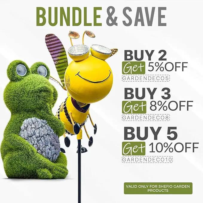 Bee Garden Decor - Add A Touch of Whimsy to Your Outdoor Living Space with This Bumble Bee Metal Yard Art - Bee Yard Decor by GreenHaven Gardens