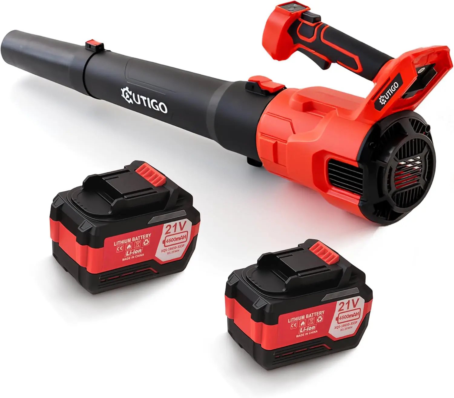 Leaf Blower, Cordless Leaf Blower with 2 x 4.5Ah Batteries and Fast Charger, 2 Speed Mode, Lightweight Leaf Blowers for Blowing Leaves, Patio Cleaning, Lawn Care and Dust by GreenHaven Gardens