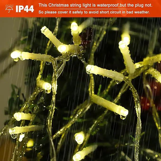 cerflyer (New) Christmas Decoration, String Lights with 12/'' Iron Star Tree Topper, 320 LED 8 Modes Waterproof Indoor Outdoor for Home, Christmas, Holiday - Warm White, YLS1000WD01 by GreenHaven Gardens