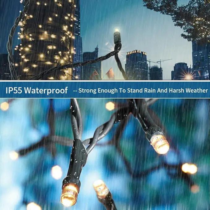 Christmas String Lights End-to-End Plug 8 Modes 108FT 300 LED IP55 Outdoor Waterproof UL Certificated Indoor Fairy Lights Garden Patio Wedding Christma Trees Parties Decoration Warm White by GreenHaven Gardens