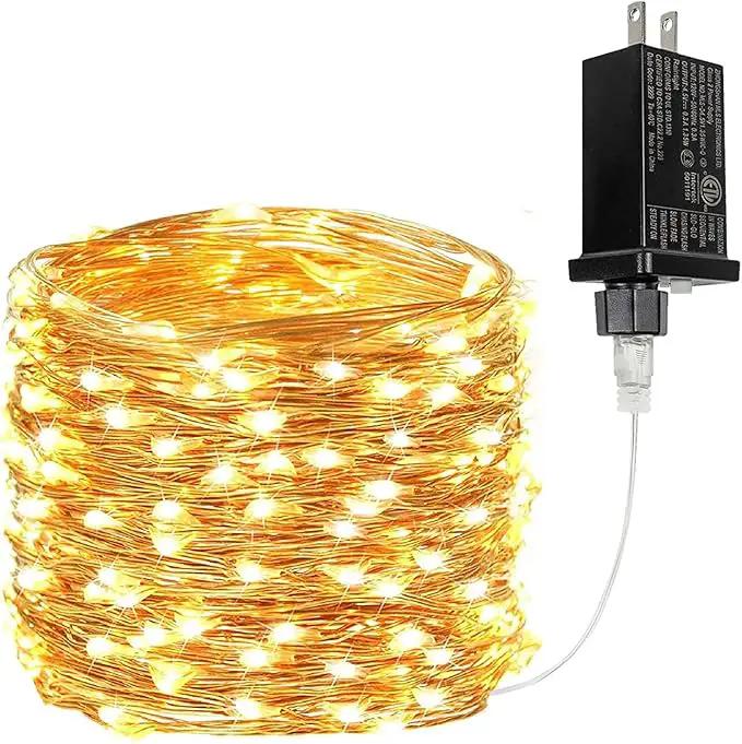 33Ft 100LED Fairy Lights Plug in, Waterproof String Lights Outdoor & Indoor 8 Modes with Timer, Christmas Light Bedroom Decor, Twinkle Light for Girl's Room Garden Christmas Decorations (Warm White) by GreenHaven Gardens