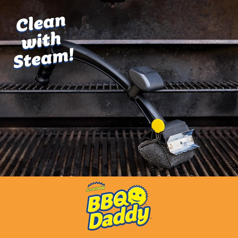 Scrub Daddy Household Cleaning Supplies - The Microfiber BBQ Bundle - Includes 2 Microfiber Towels, 1 Grill Brush & PowerPaste Cleaning Paste with 1 Scrub Mommy Sponge by GreenHaven Gardens