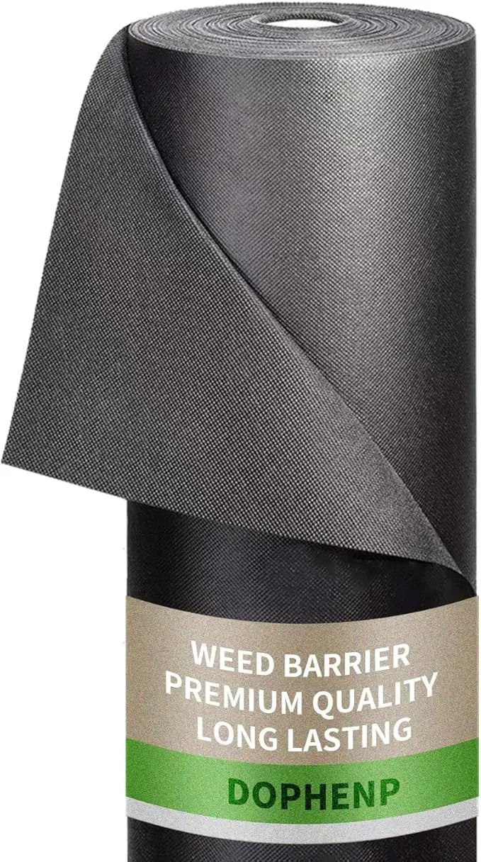 Non-Woven Weed Barrier Landscape Fabric, Durable Heavy-Duty Weed Removal Block, Easy to Set, Excellent Weed Control (3.2 oz) (2.6FT*32FT) by GreenHaven Gardens