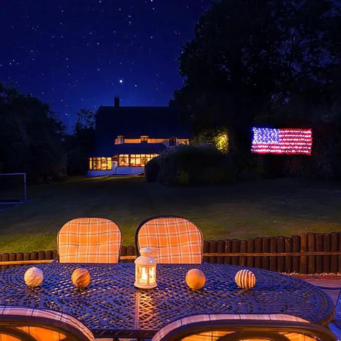 XTF2015 Led Flag Net Lights of The United States, Waterproof American Flag String Light for Christmas, Festival, Holiday, Independence Day, Memorial Day, Decoration, Garden, Yard, Indoor and Outdoor by GreenHaven Gardens