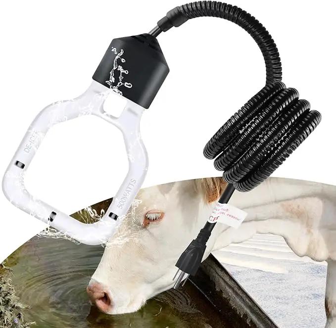 Kardeep 500W Bird Bath Heater, Cast Aluminum Submergible Stock Tank Heater De-icer Thermostatic Control Chicken Water Heater, Bird Bath Deicer for Winter Livestock by GreenHaven Gardens