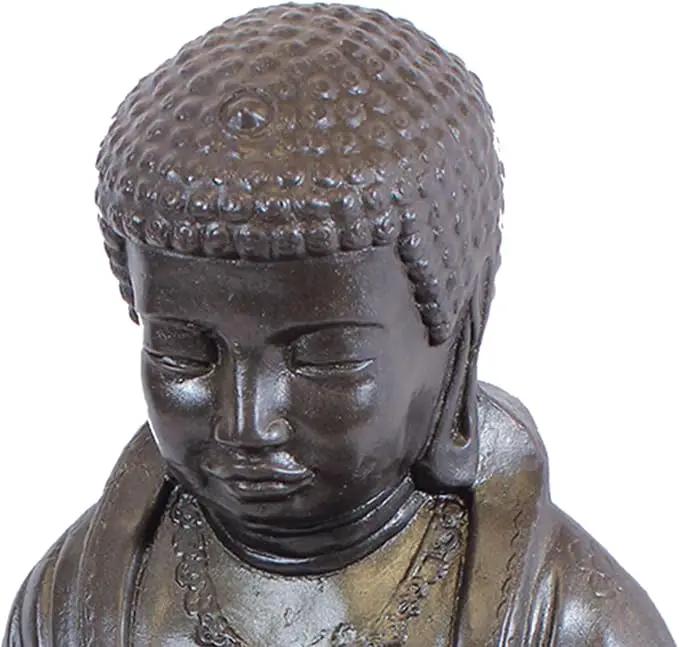 Emsco Group 92220 Lightweight Meditating Buddha Garden Statue, 24", Bronze by GreenHaven Gardens