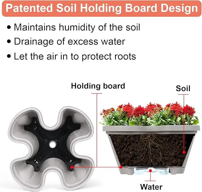 Vertical Planter 4 Tier Stackable Planters Garden Planters Strawberry Herb Flower and Vegetable Planter Indoor Outdoor Gardening Pots with Removable Wheels and Tools 2-Pack by GreenHaven Gardens