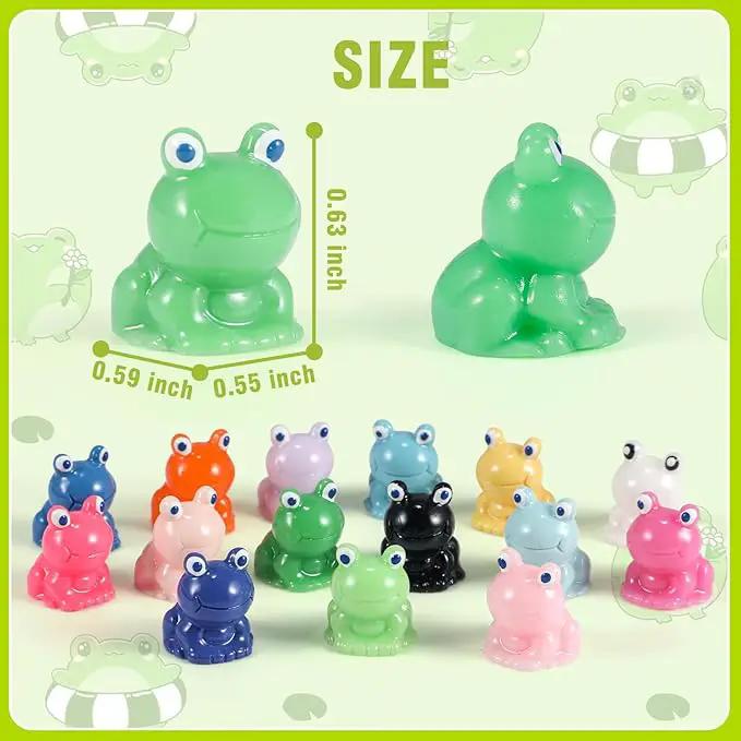180Pcs Mini Resin Frog Garden Decor Cute Green Figurines Miniature Tiny Frogs Fairy Animals Moss DIY Charms Landscape Aquarium Dollhouse Birthday Gift Party School Ornament Potted Plant Toy by GreenHaven Gardens