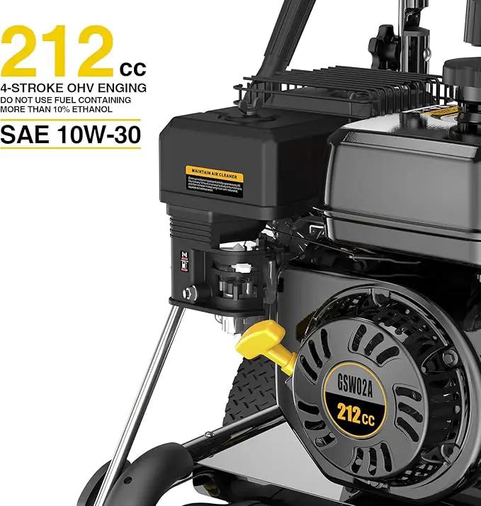 Heavy-Duty Gas Pressure Washer, 3500Psi at 2.6Gpm Power Washer,Portable, 30feet Pressure Hose,Industrial Style,Axial Cam Pump, for Siding, Driveway, House, Car, RV, Paint Preparation etc by GreenHaven Gardens